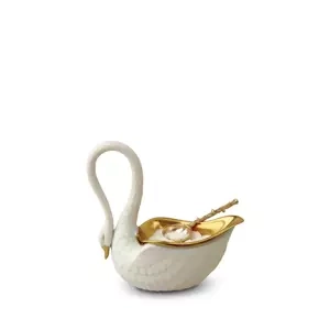 Miseczka na przyprawy w kształcie łabędzia L'Objet, z kolekcji Swan