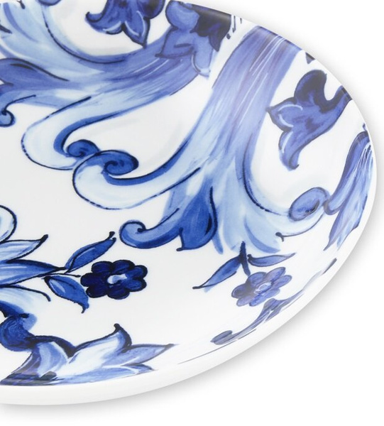 Set of two Dolce&Gabbana porcelain plates, Blu Mediterraneo