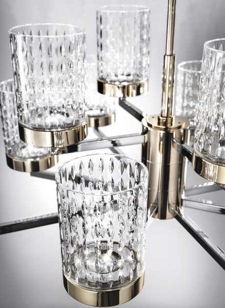 Quarzo chandelier 725/8+4 by Italamp