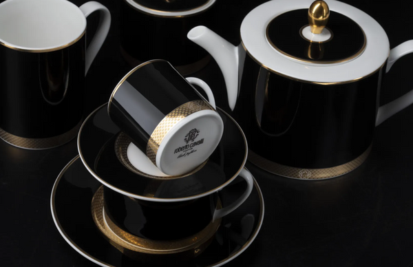 Roberto Cavalli Home milk jug from the Python Black collection