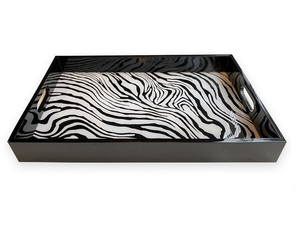 Roberto Cavalli Home tray, from the Zebrage collection (Medium)