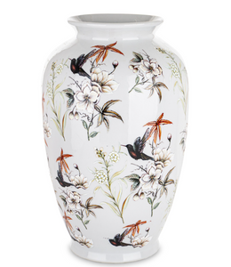 White Garden Vase