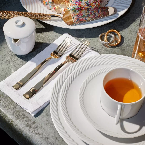 L'Objet platter, from the Corde collection (Large-White)