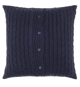 Ralph Lauren Home decorative pillow, from the Cable collection (navy blue)