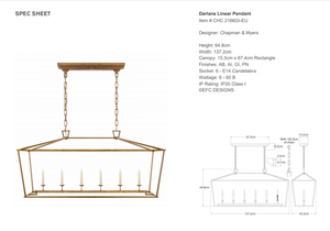 Darlana Medium pendant lamp by E.F. Chapman