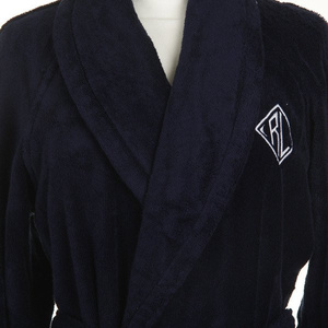Ralph Lauren Home bathrobe, from the Langdon collection (Navy )
