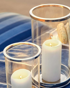 Ralph Lauren Home Modern-Mini Silver Lantern