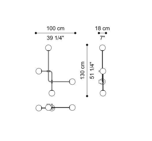 Malasana wall lamp by Gianfranco Ferré Home