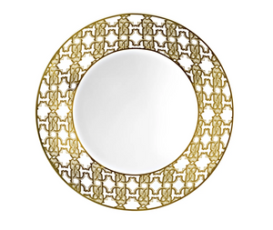 Set of six Roberto Cavalli Home soup plates from the Monogram Gold collection
