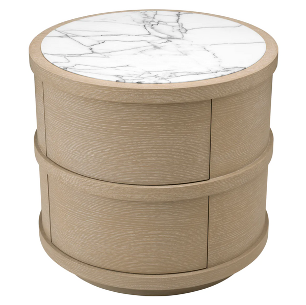 Cabana round bedside table by Eichholtz