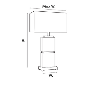 Cambell table lamp by Eichholtz 