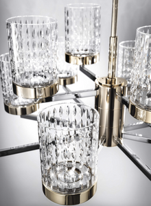 Quarzo chandelier 725/8+4 by Italamp