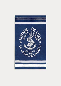 Ralph Lauren Home Kacie beach towel (navy/white)