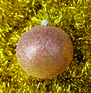 Christmas ornament- bauble all in glitter