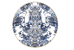 Set of six Roberto Cavalli Home dessert plates from the Azulejos collection