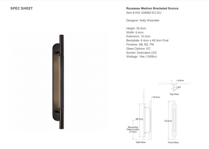 Kinkiet Kelly Wearstler Rousseau Medium