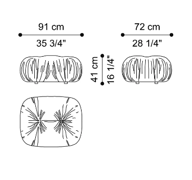 Pouf Gianfranco Ferre Home Brompton