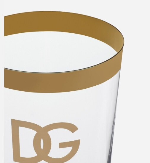 Set of 2 Dolce & Gabbana drinking glasses, DG Logo