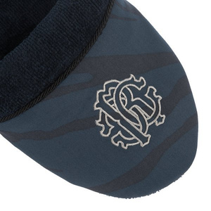 Roberto Cavalli Home Macro Zebrage Slippers (Blue)