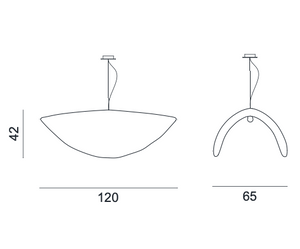 Lampa wisząca Brass 96 silver marki Gervasoni 1882