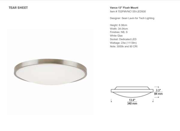 Plafon Sean Lavin Vance 13 marki Visual Comfort