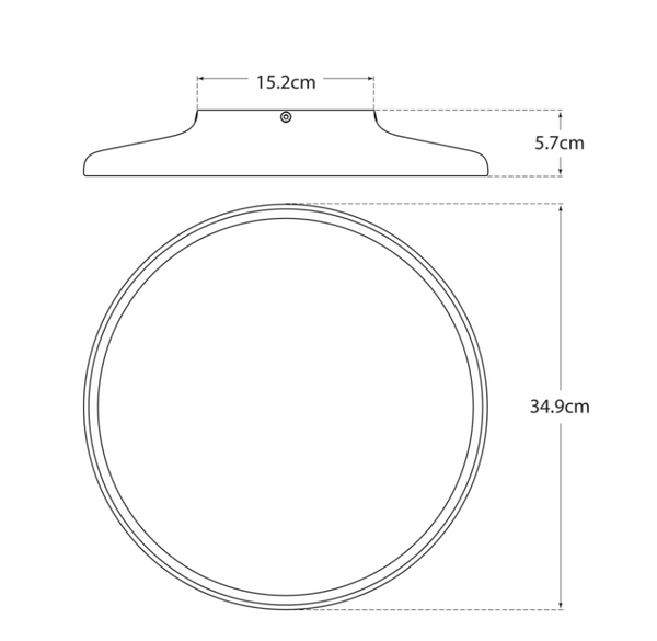 Plafon Dot 13" projektu Peter Bristol marki Visual Comfort