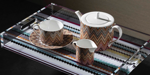 Missoni Home sugar bowl, from the Zig Zag Jarris collection 148/156