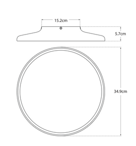 Plafon Dot 13" projektu Peter Bristol marki Visual Comfort