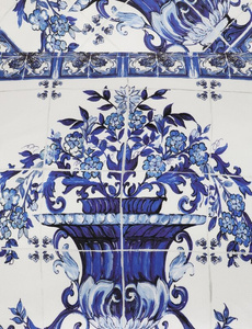 Dolce&Gabbana silk pillow, Blu Mediterraneo 