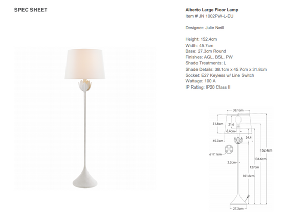 Lampa podłogowa Julie Neill Alberto