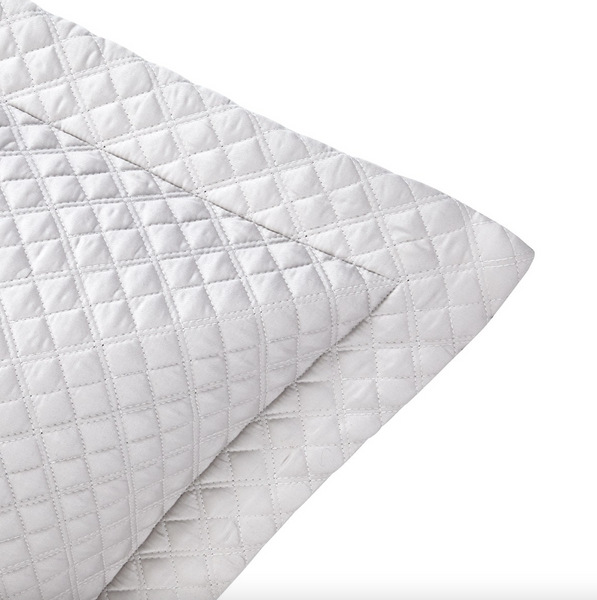 Ralph Lauren Home cotton satin pillowcase, from the Argyle (Platinium) collection