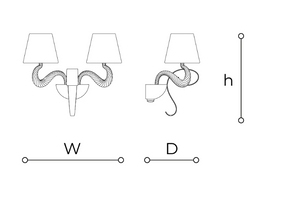 Boa wall lamp by Italamp