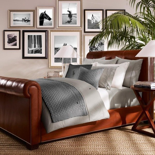 Ralph Lauren Home sheet, from the Player collection (Silver)