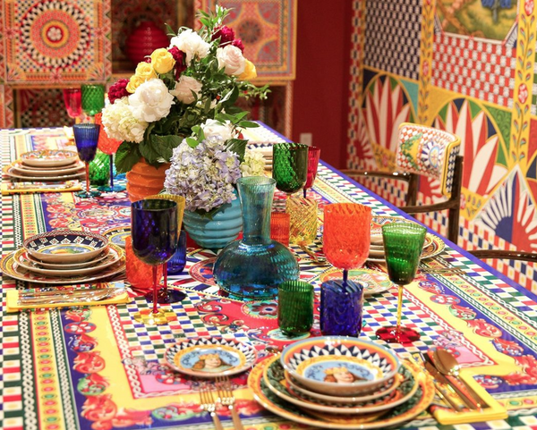 Zestaw dwóch talerzy obiadowych Dolce&Gabbana, Carretto Siciliano