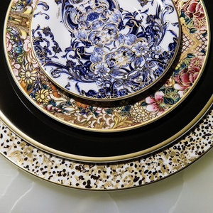 Set of six Roberto Cavalli Home soup plates from the Azulejos collection