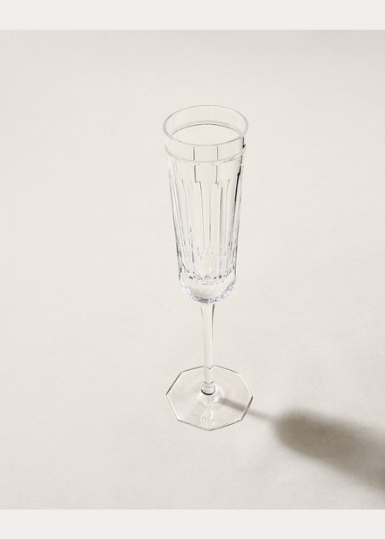 Set of two Ralph Lauren Home champagne glasses, from the Coraline collection