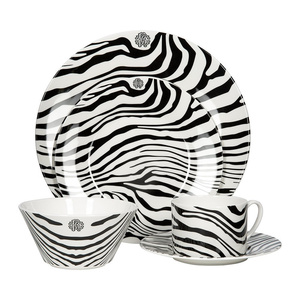 Set of six fruit bowls from the Zebrage collection by Roberto Cavalli Home