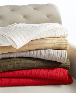 Ralph Lauren Home blanket, from the Cable collection (White)