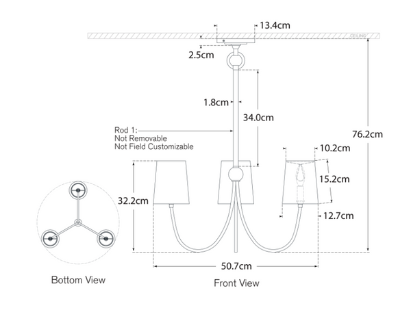 Reed Small Thomas O'Brien chandelier by Visual Comfort