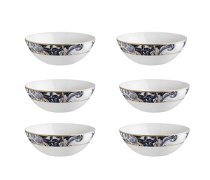 Set of six soup bowls from the Roberto Cavalli Home Azulejos collection