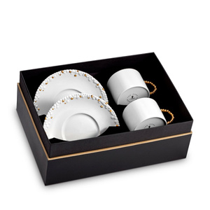 Set of two Mojave L'Objet tea cups, from the Haas Brothers collection