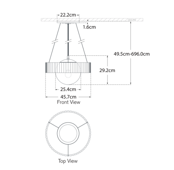 Żyrandol Arena 18" projektu Windsor Smith