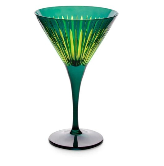 L'Objet Prism Martini Glasses - Green (Set of 4)