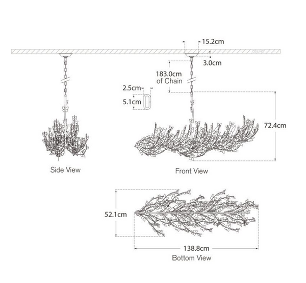 Lampa wisząca Farfalle Large projektu Julie Neill