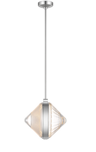 Lampa wisząca Copper Coast 15” karo & olive projektu Waterford marki Visual Comfort