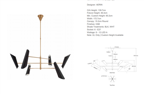 Aerin Franca Large Chandelier