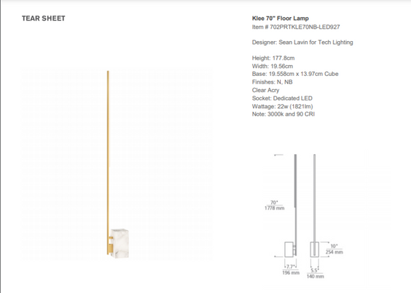 Sean Lavin Klee 70 floor lamp