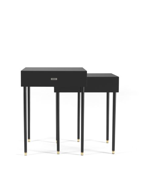 Set of two stackable Duo tables by Gianfranco Ferré Home