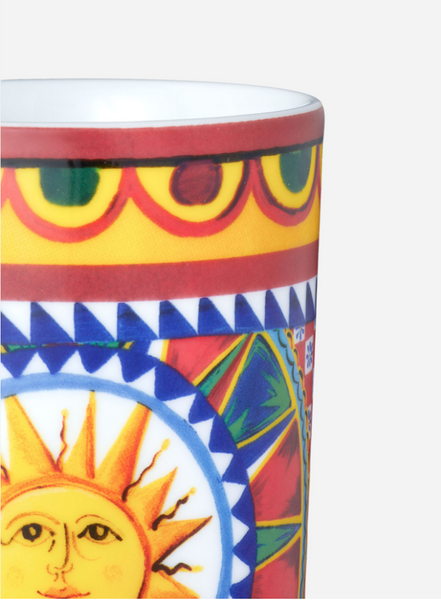 Szklanka porcelanowa na wodę Dolce&Gabbana, Carretto Siciliano