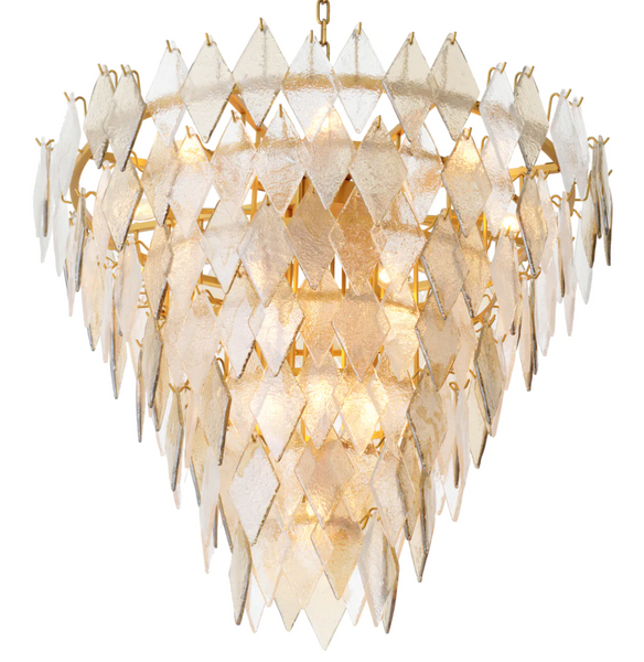 Rhombus L chandelier by Eichholtz